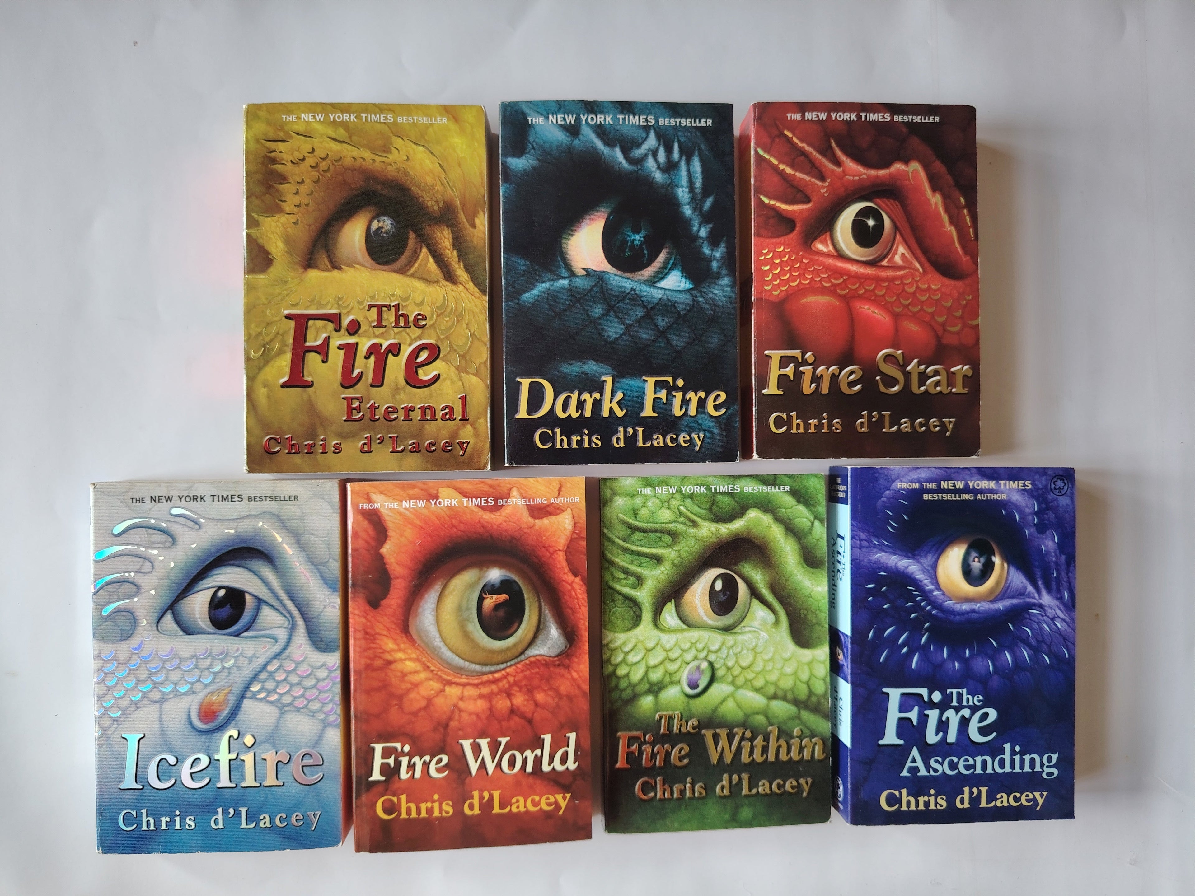 Chris d'Lacey Last Dragon Chronicles Series of Seven Paperback Books