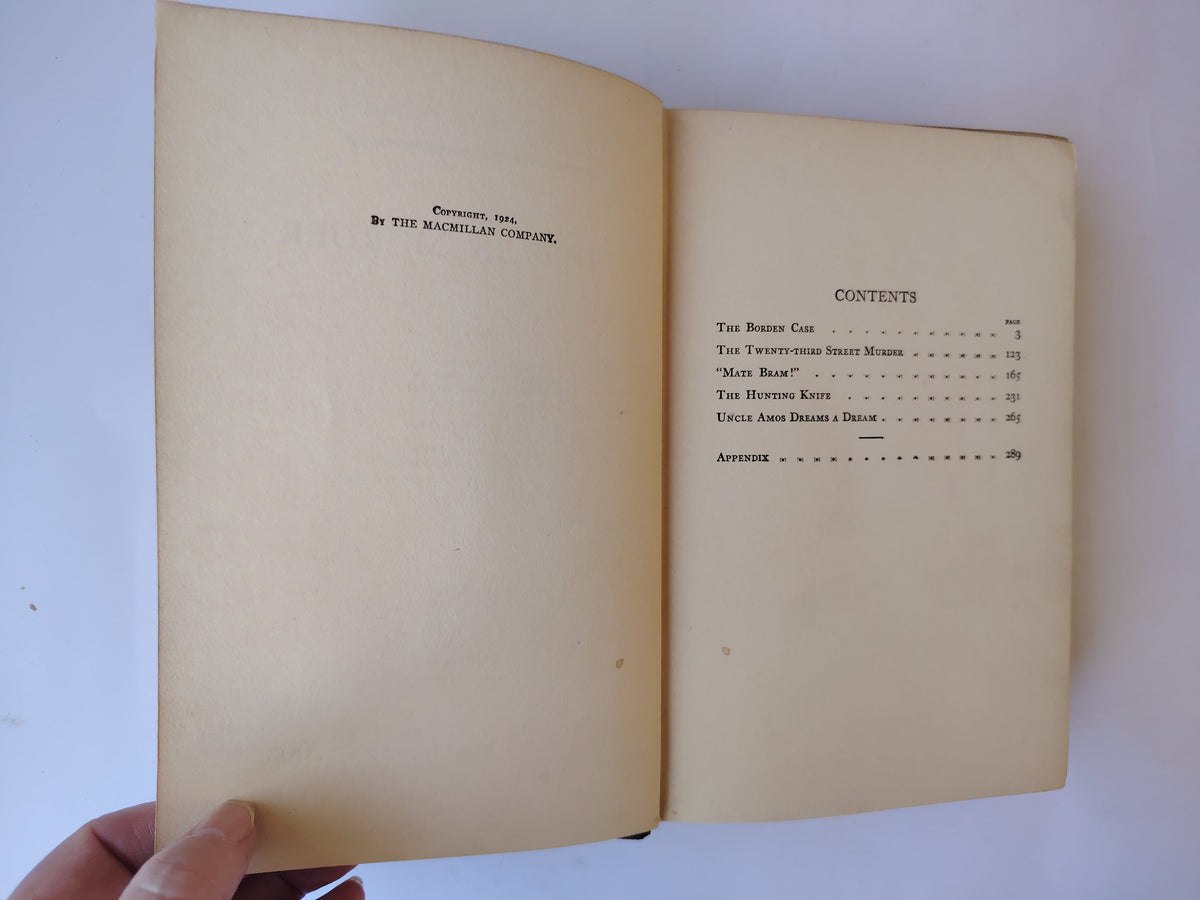 Studies in Murder by Edmund Lester Pearson First Edition Book 1924 The Star Series US