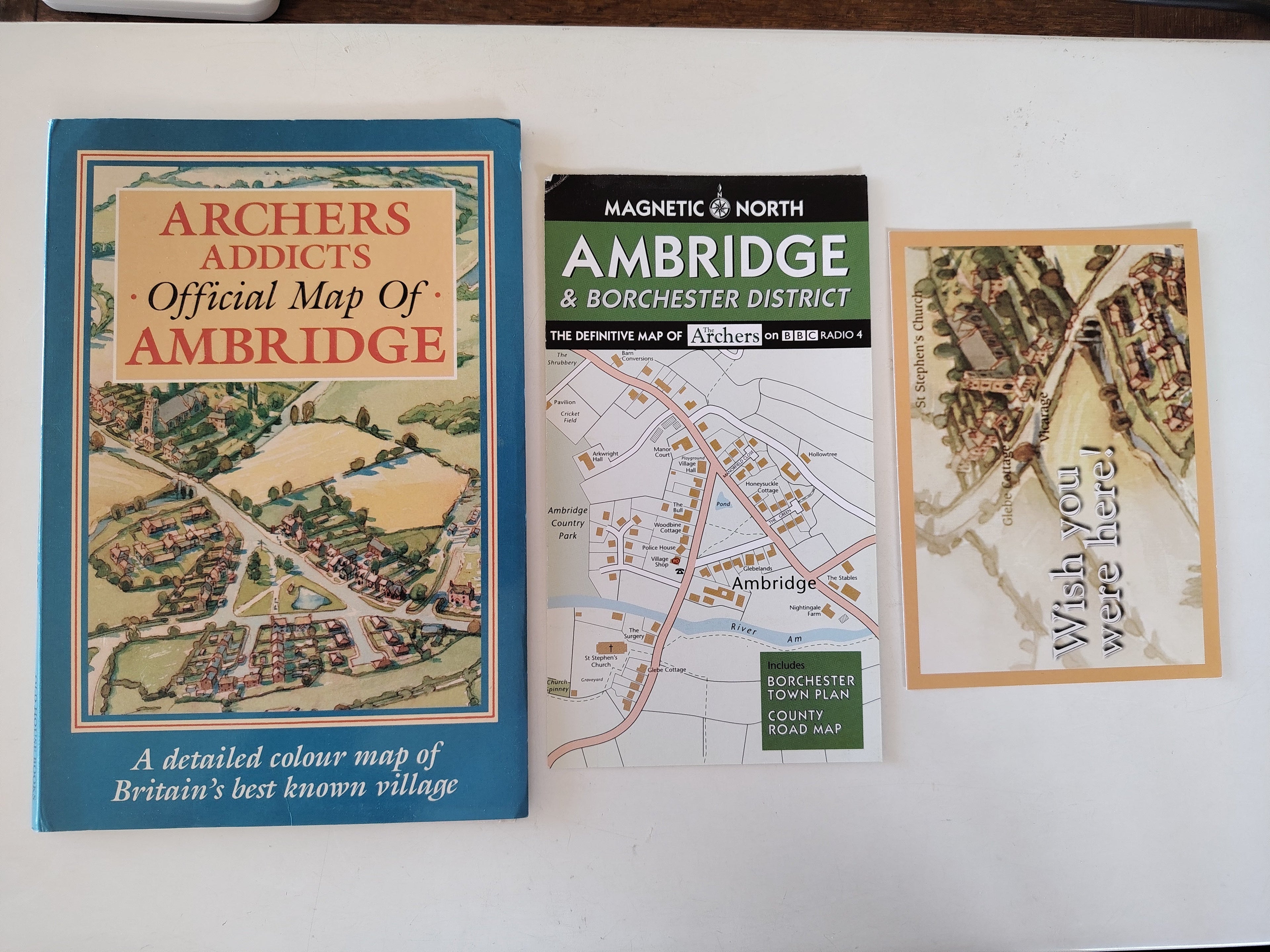 Archers Addicts Official Map of Ambridge A detailed colour map of Britain's best known village Plus Two Postcards