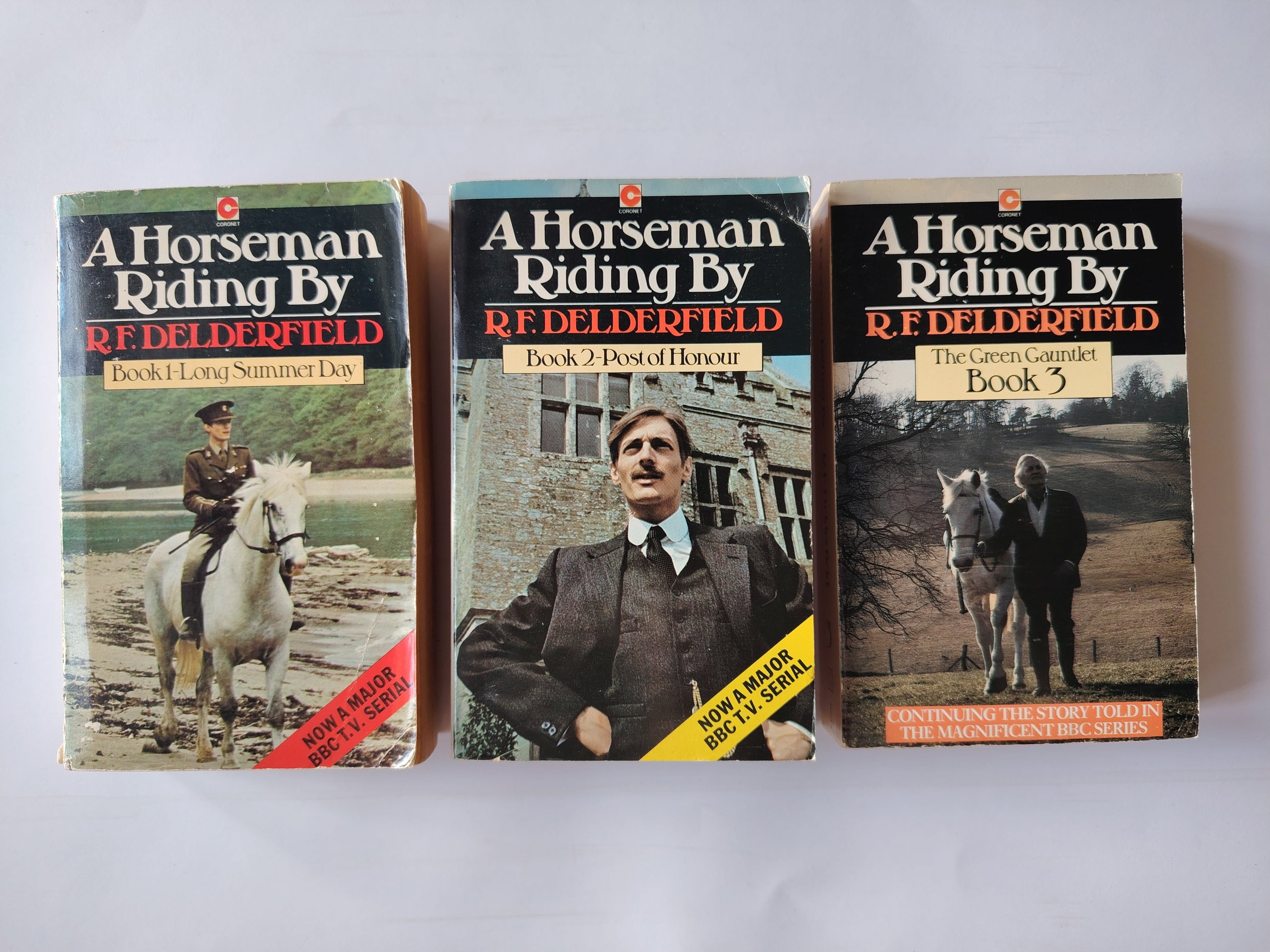 A Horseman Riding Trilogy R F Delderfield Long Summer Day, Post of Honour, The Green Gauntlet 1984