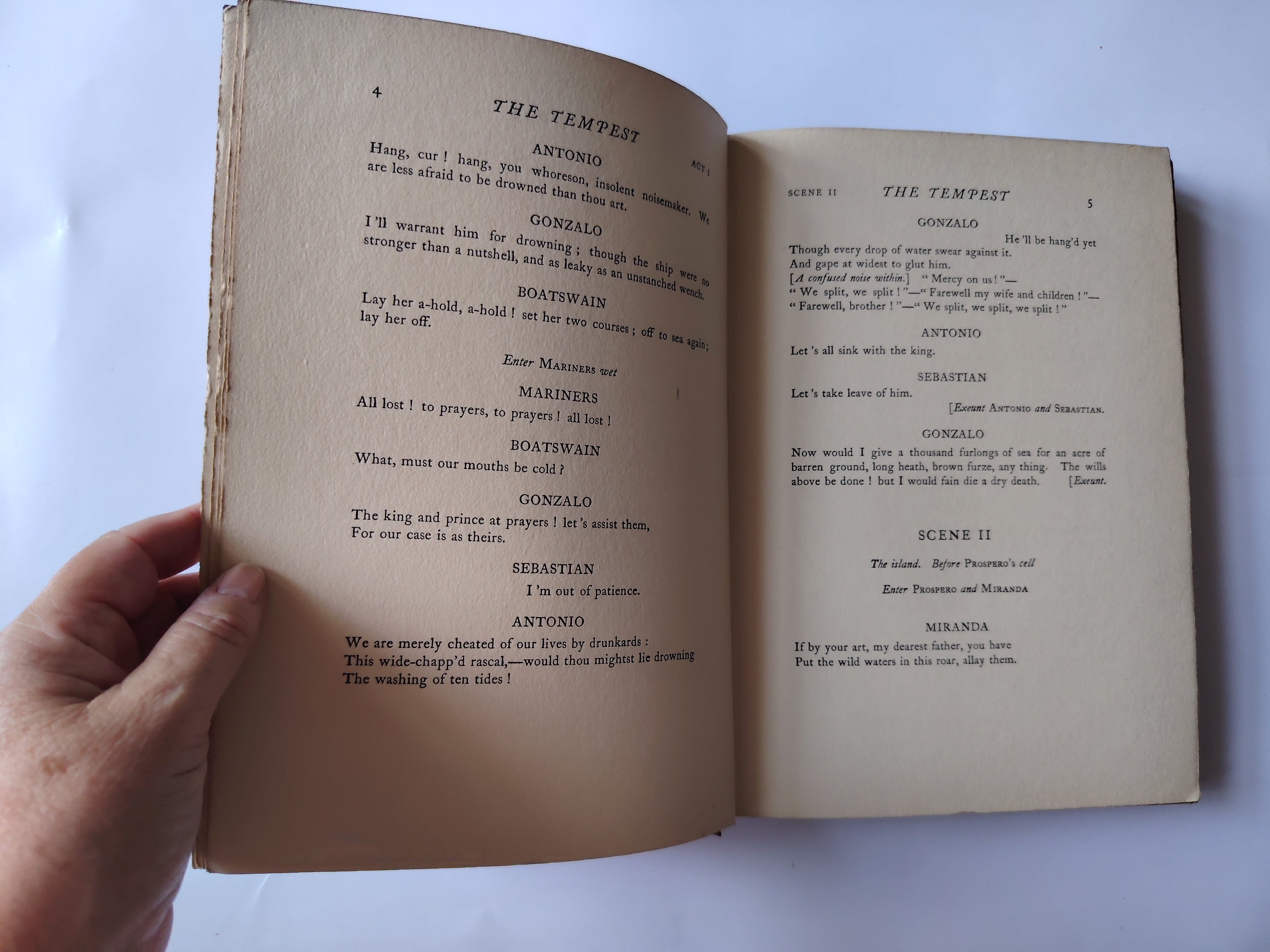 The Tempest by William Shakespeare with Illustrations in Colour by Paul Woodroffe and Songs by Joseph Moorat Published in 1908