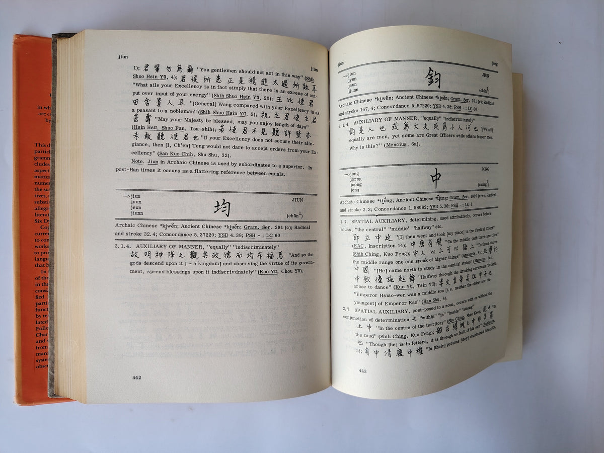 A Dictionary of the Chinese Particles by W A C H Dobson Published in 1976