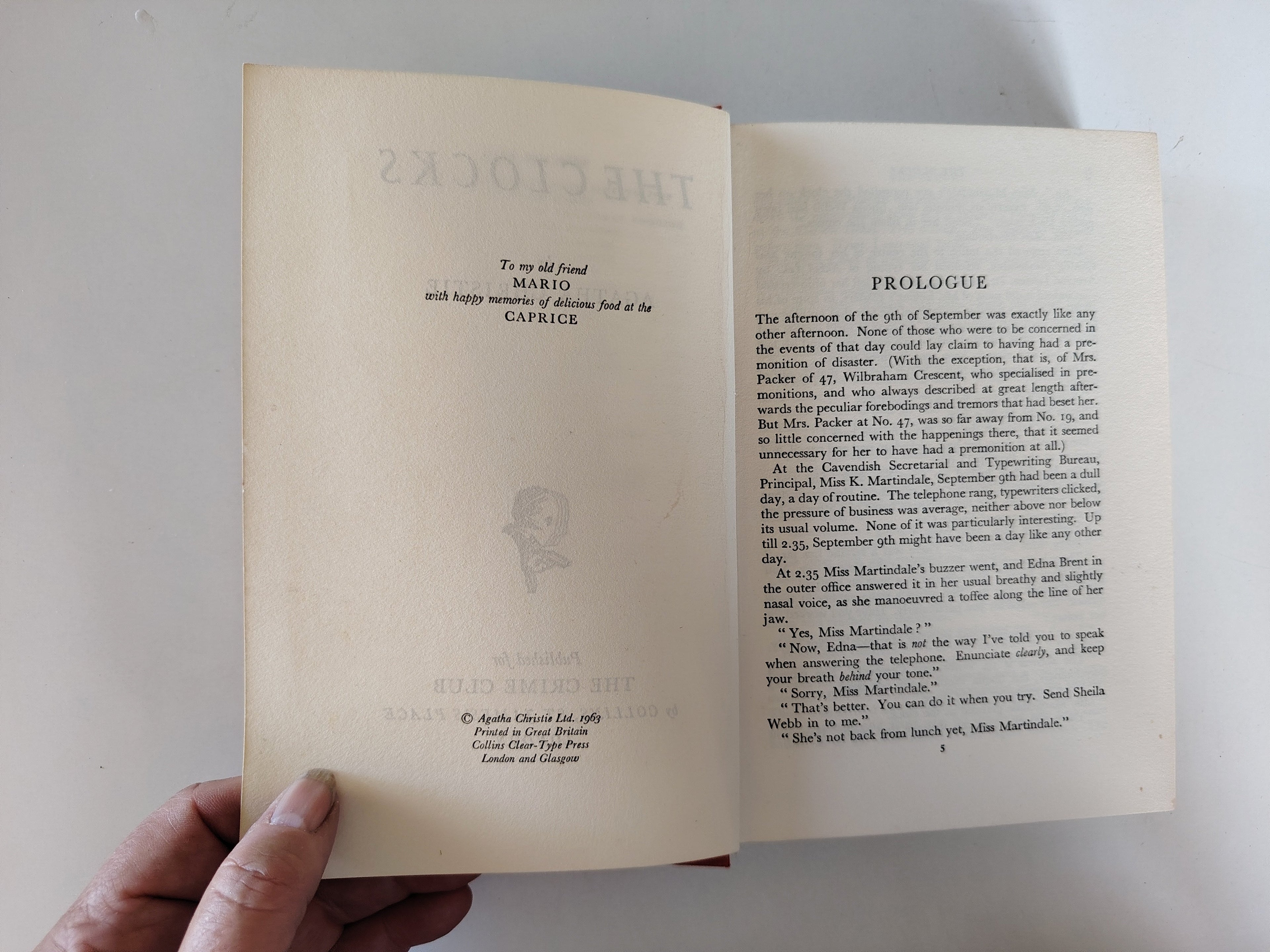 The Clocks by Agatha Christie The Crime Club by Collins First Edition 1963