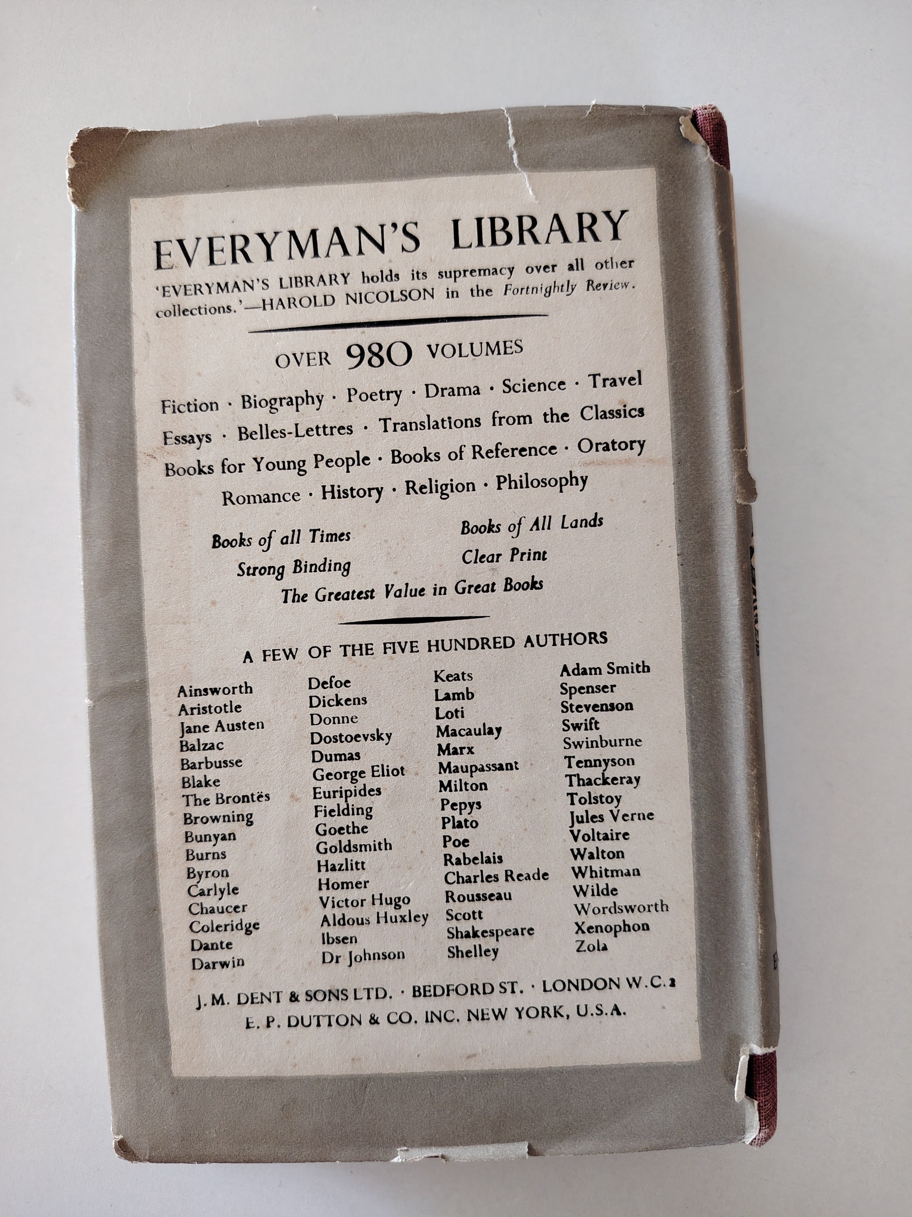 A Short History of The English People Volume One J R Green Everyman's Library 727 1947