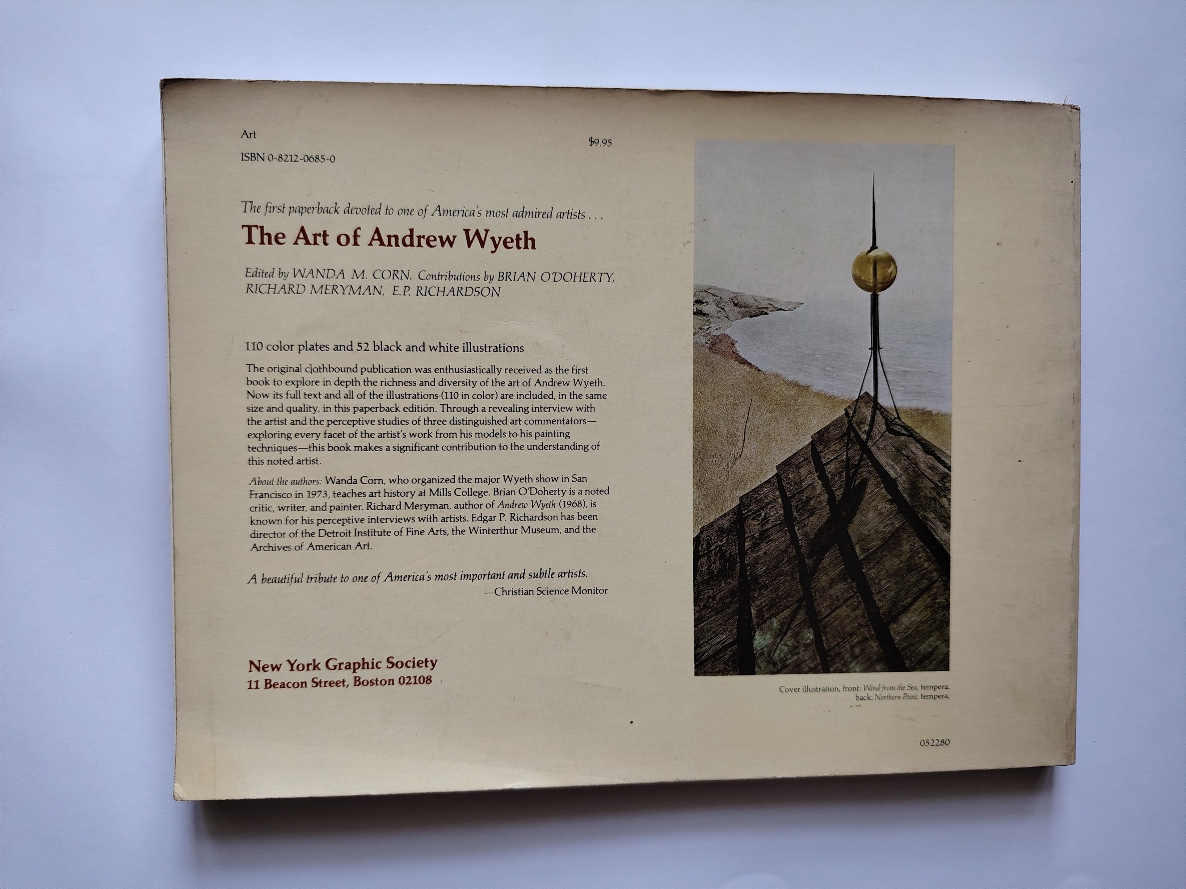 The Art of Andrew Wyeth by Wanda M Corn With Contributions by Brian O'Doherty Richard Meryman and E P RichardsonFirst Edition 1973