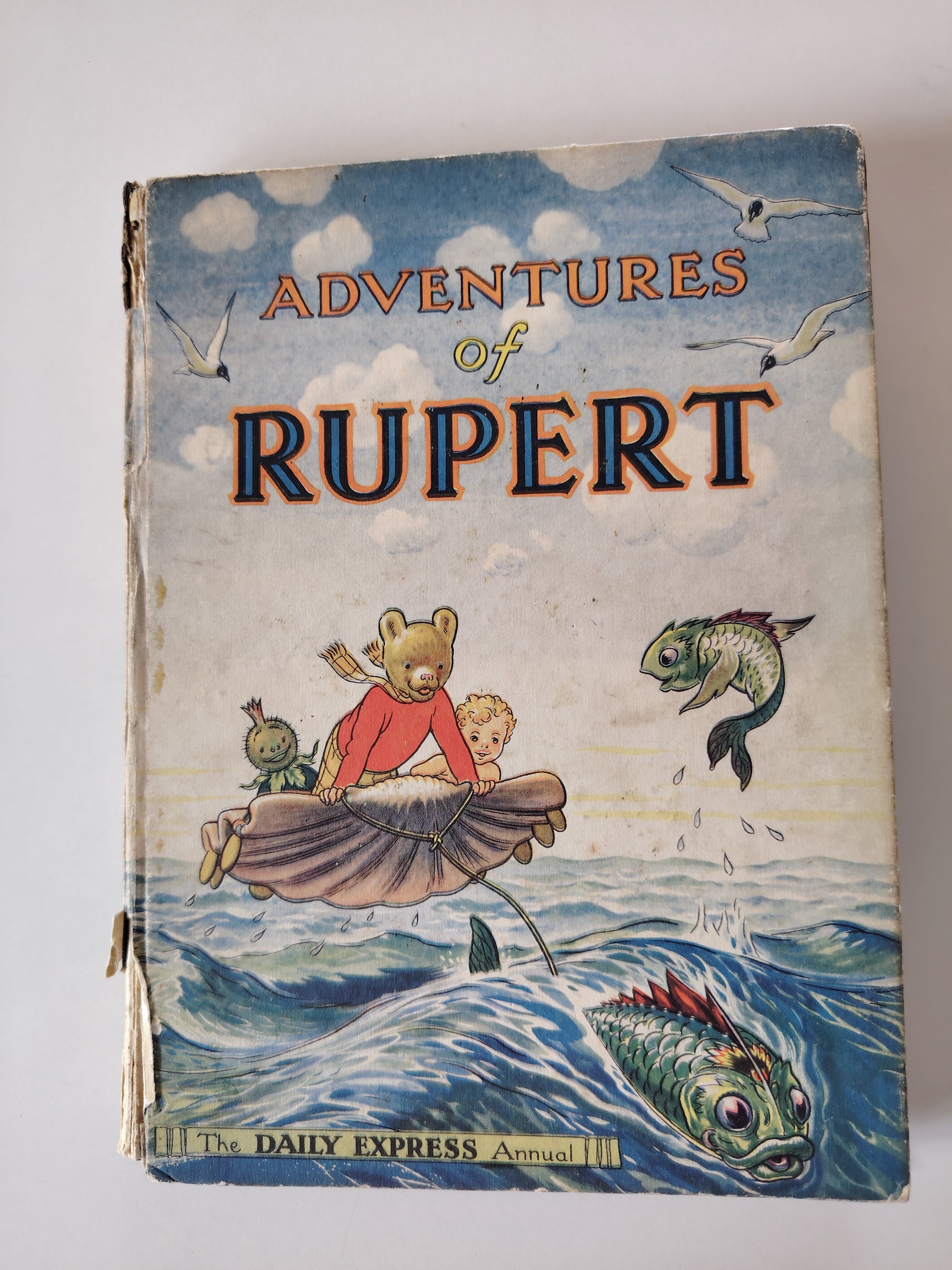 Adventures of Rupert Book The Daily Express Annual 1950 Hardcover Book