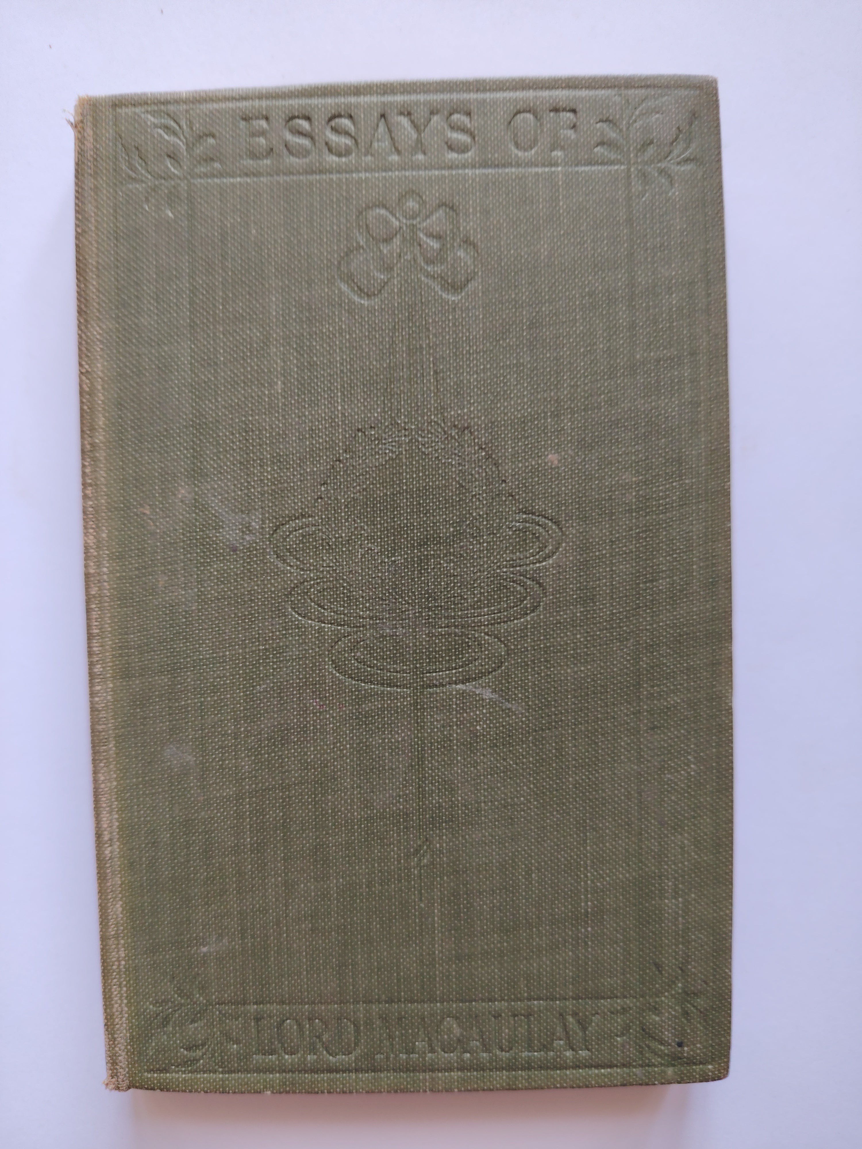 The Essays of Lord Macaulay The Earl of Chatham with an Introduction by H W C Davis 1908