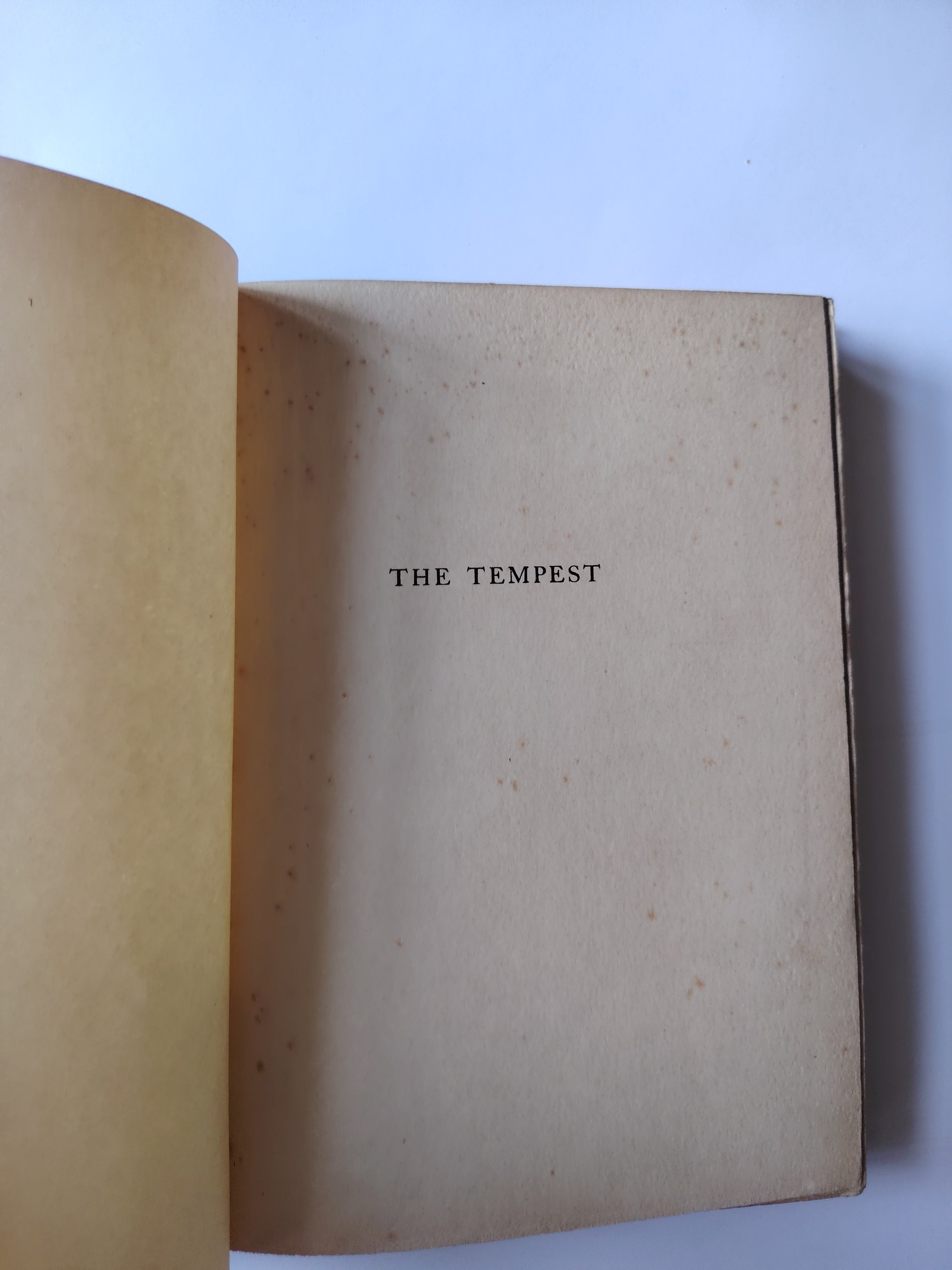 The Tempest by William Shakespeare with Illustrations in Colour by Paul Woodroffe and Songs by Joseph Moorat Published in 1908