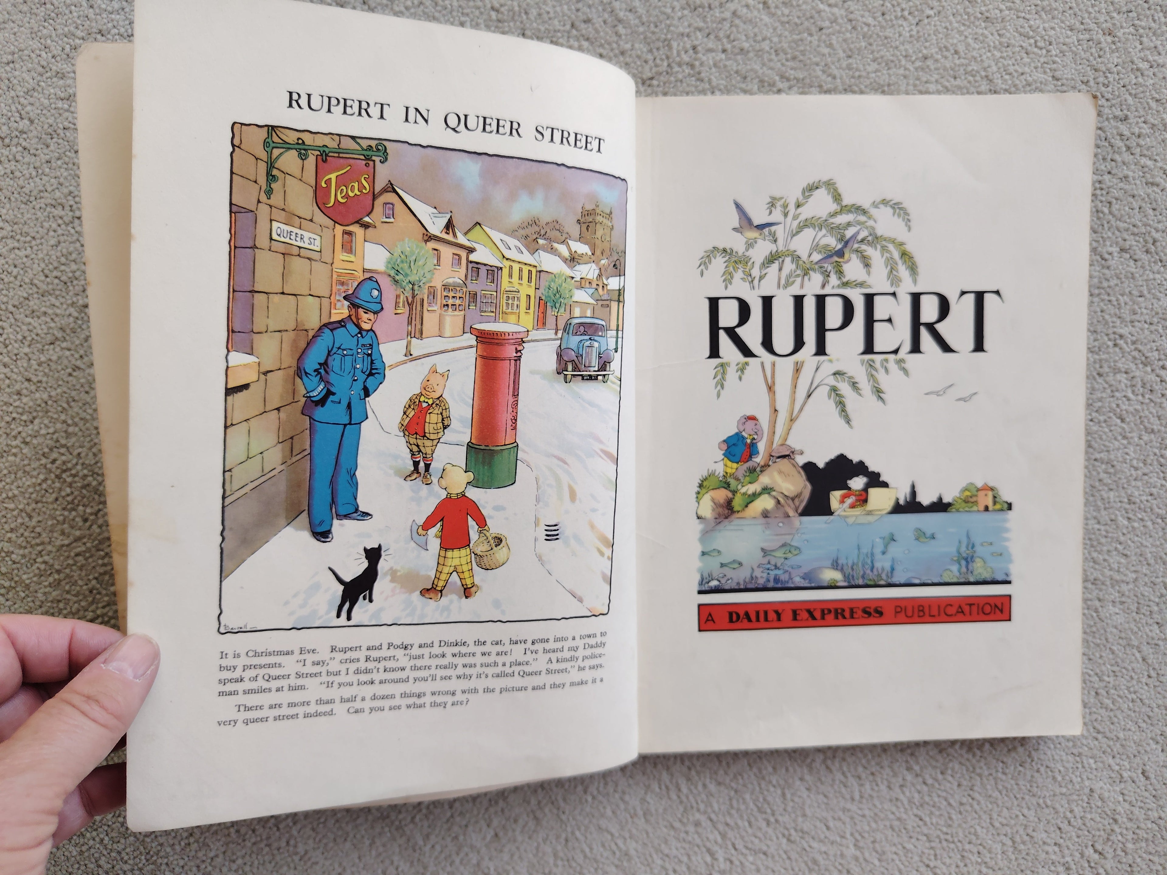 Rupert Book The Daily Express Annual 1949 Good for Soft Cover Book