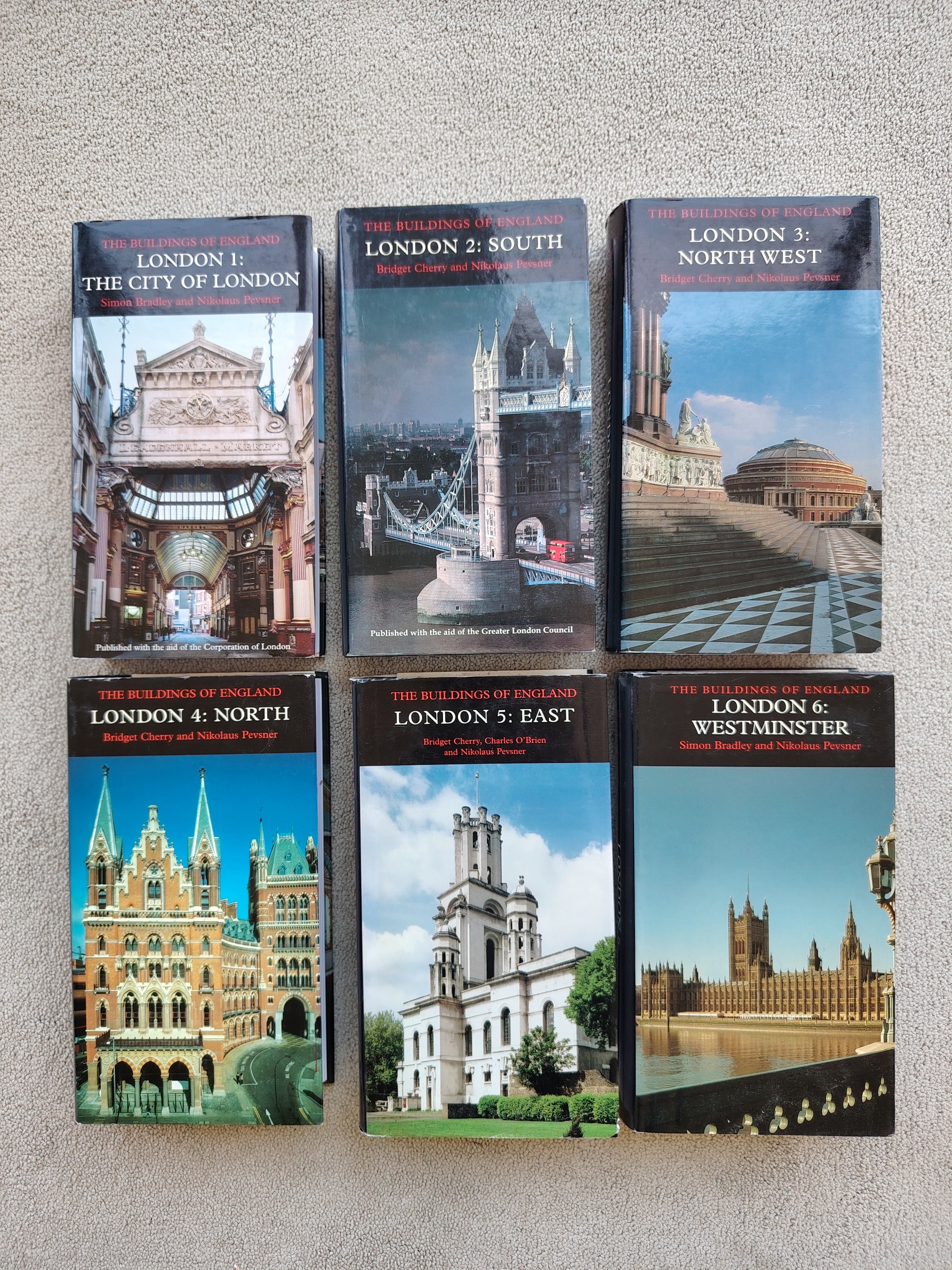 The Buildings of England by Nikolaus Pevsner and others Volumes 1-6 Yale University Press