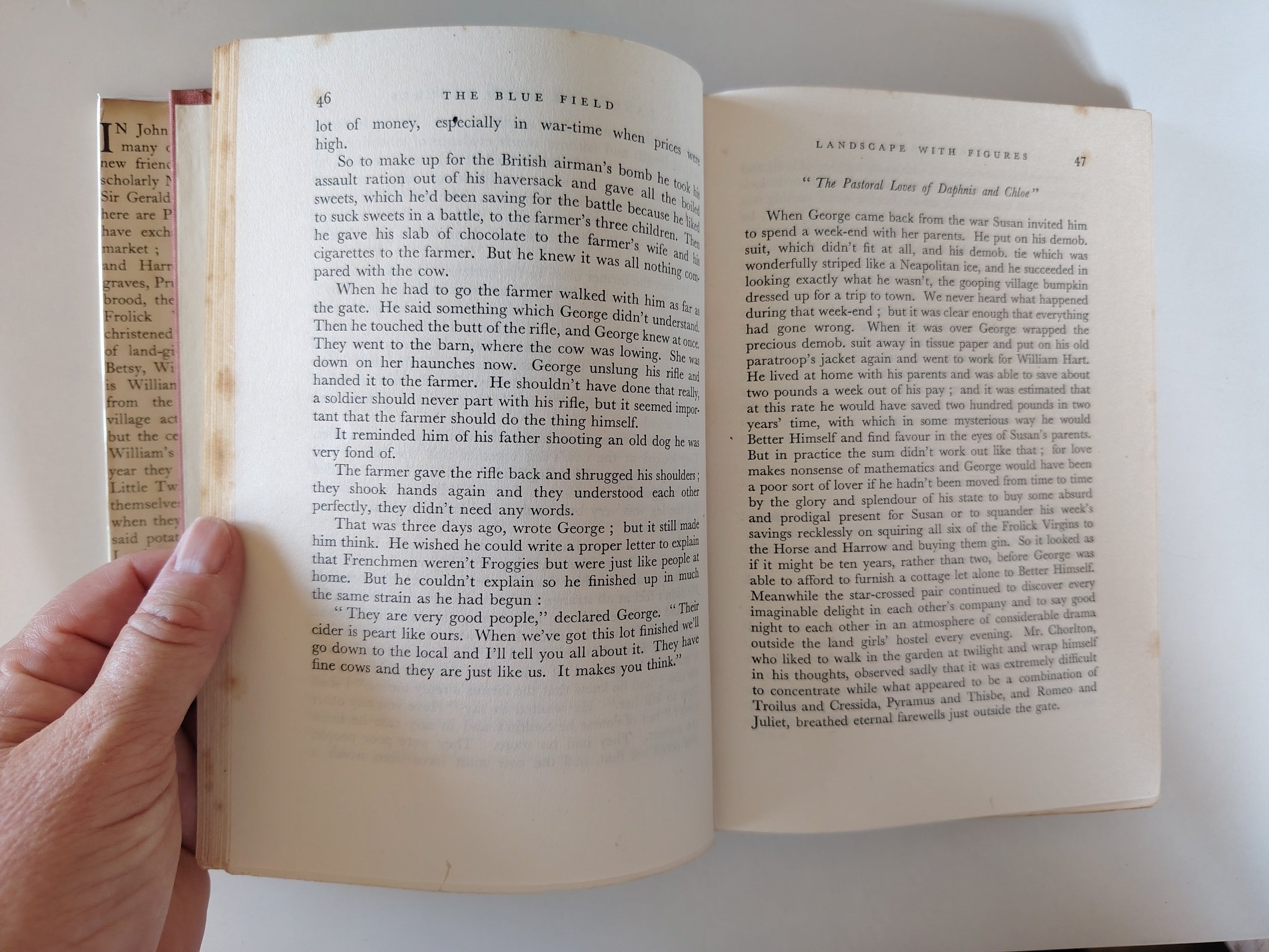 The Blue Field by John Moore First Edition Second Impression August 1949 with Dustjacket