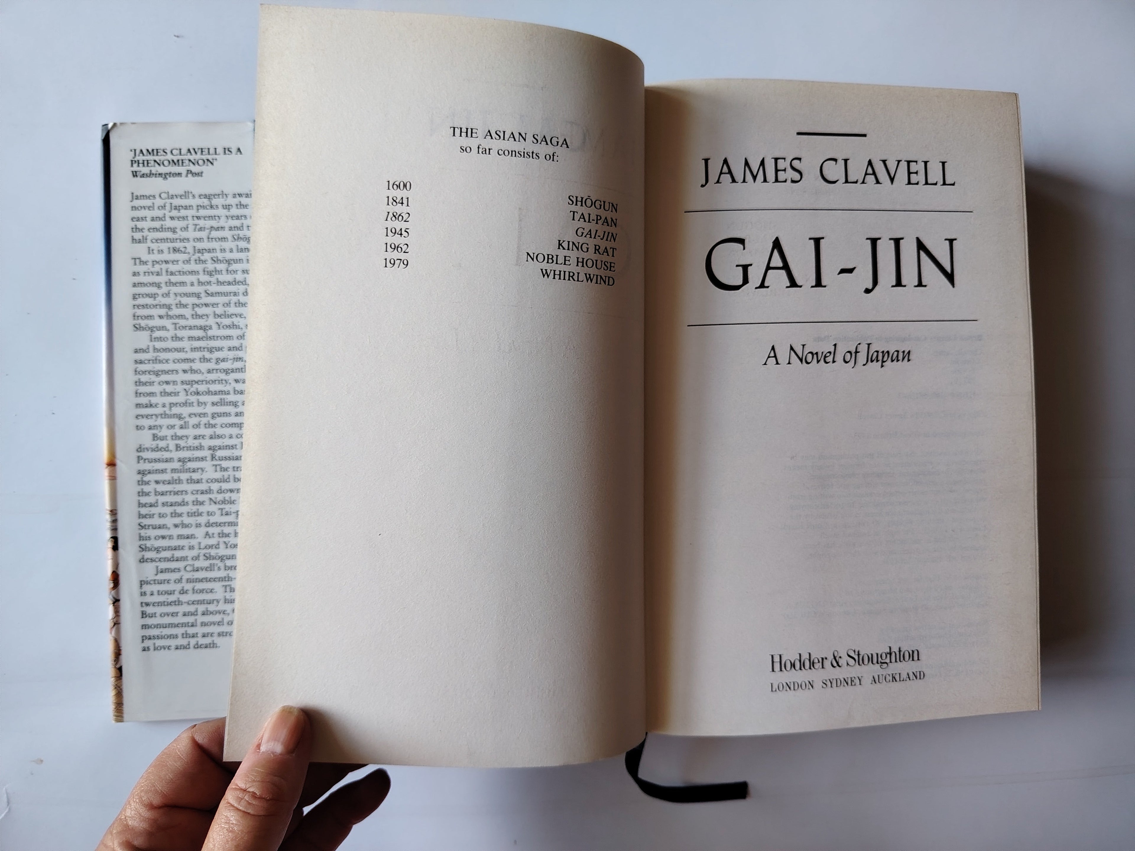 Gai-Jin James Clavell First UK Edition 1993 Author of Shogun and Tai-Pan