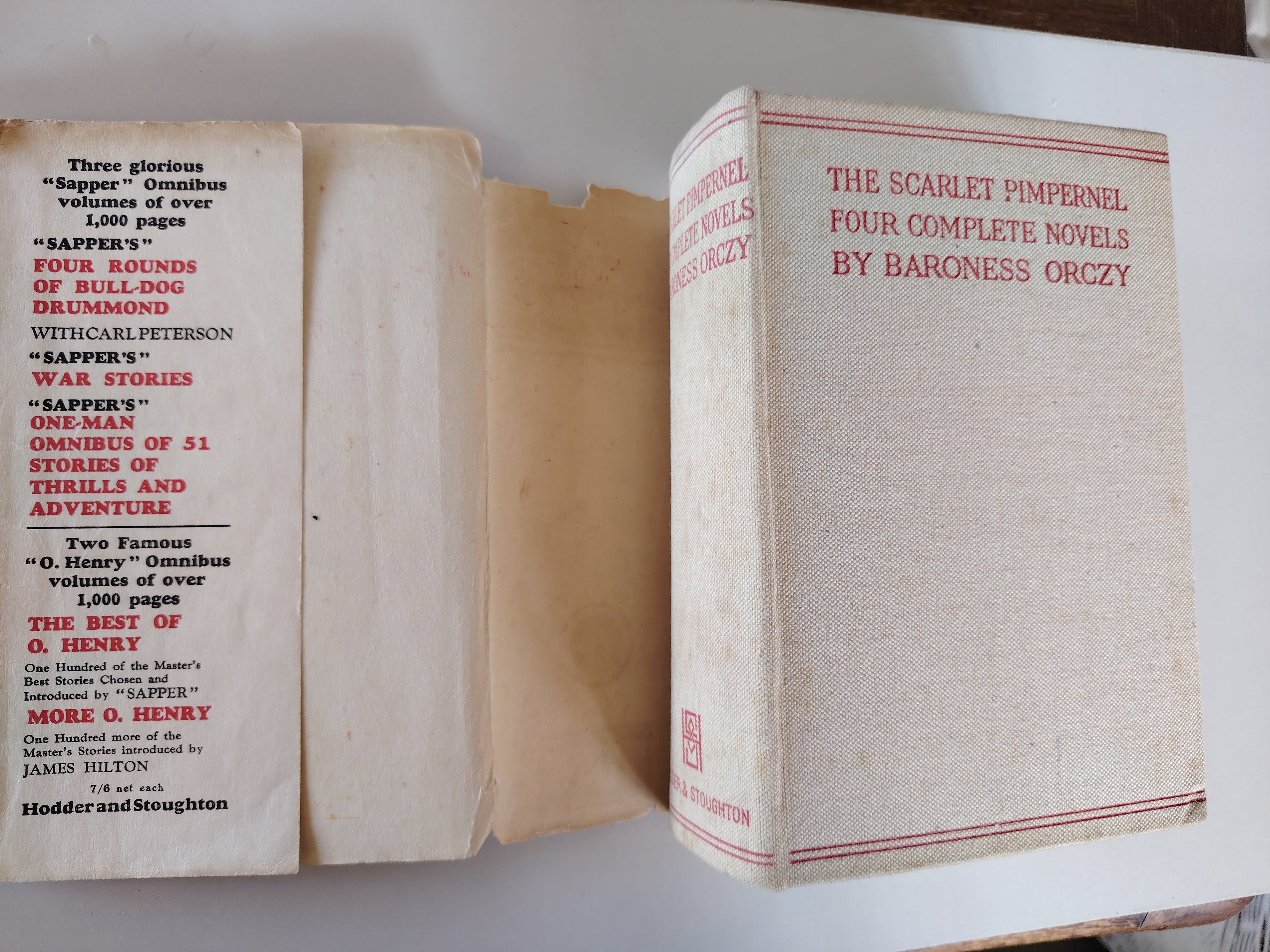 The Scarlet Pimpernel Four Complete Novels in One Volume by Baroness Orczy 1936 Hodder and Stoughton
