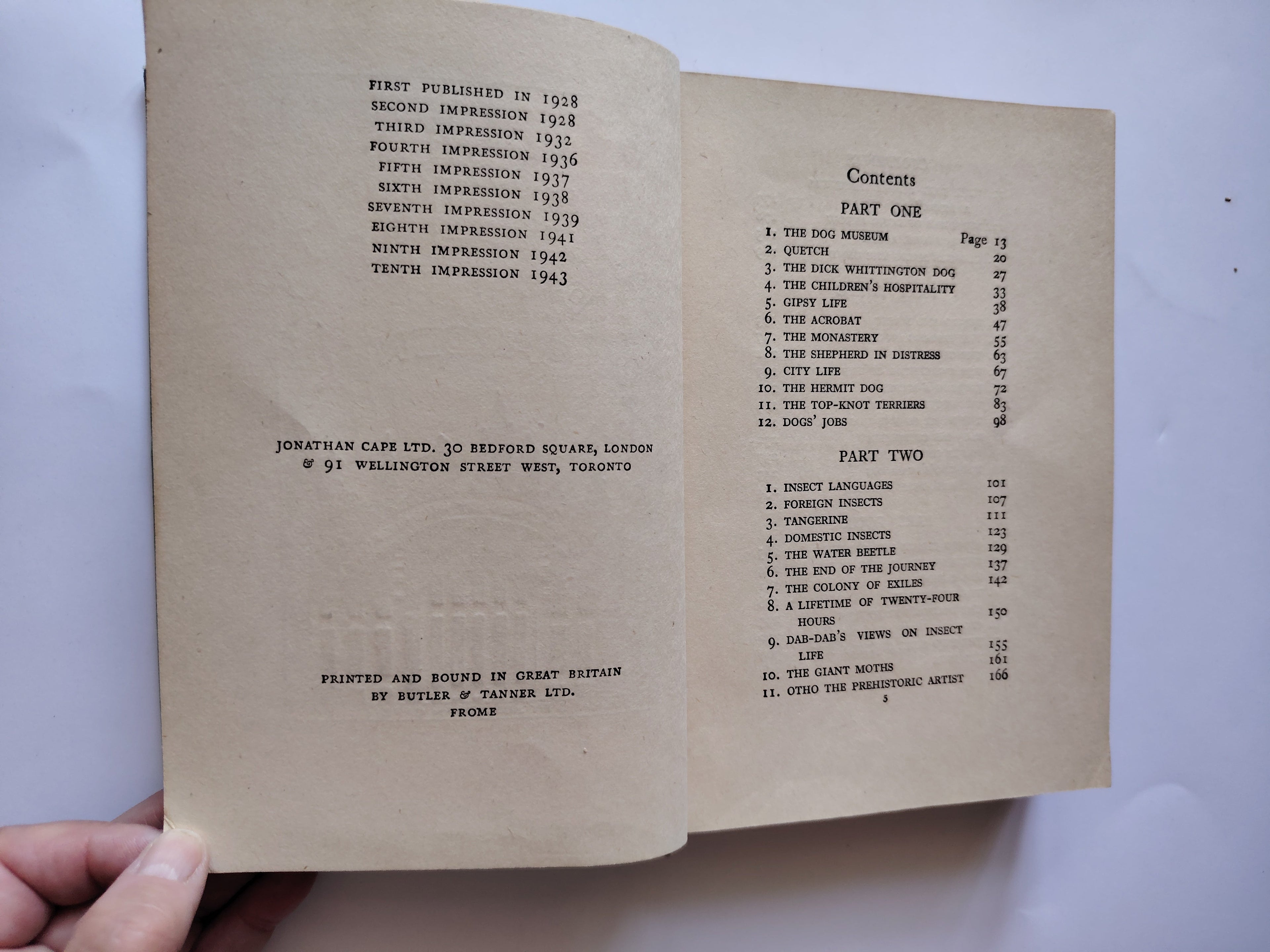 Doctor Doolittle's Garden Illustrated Hardback Book Hugh Lofting 10th Impression 1943