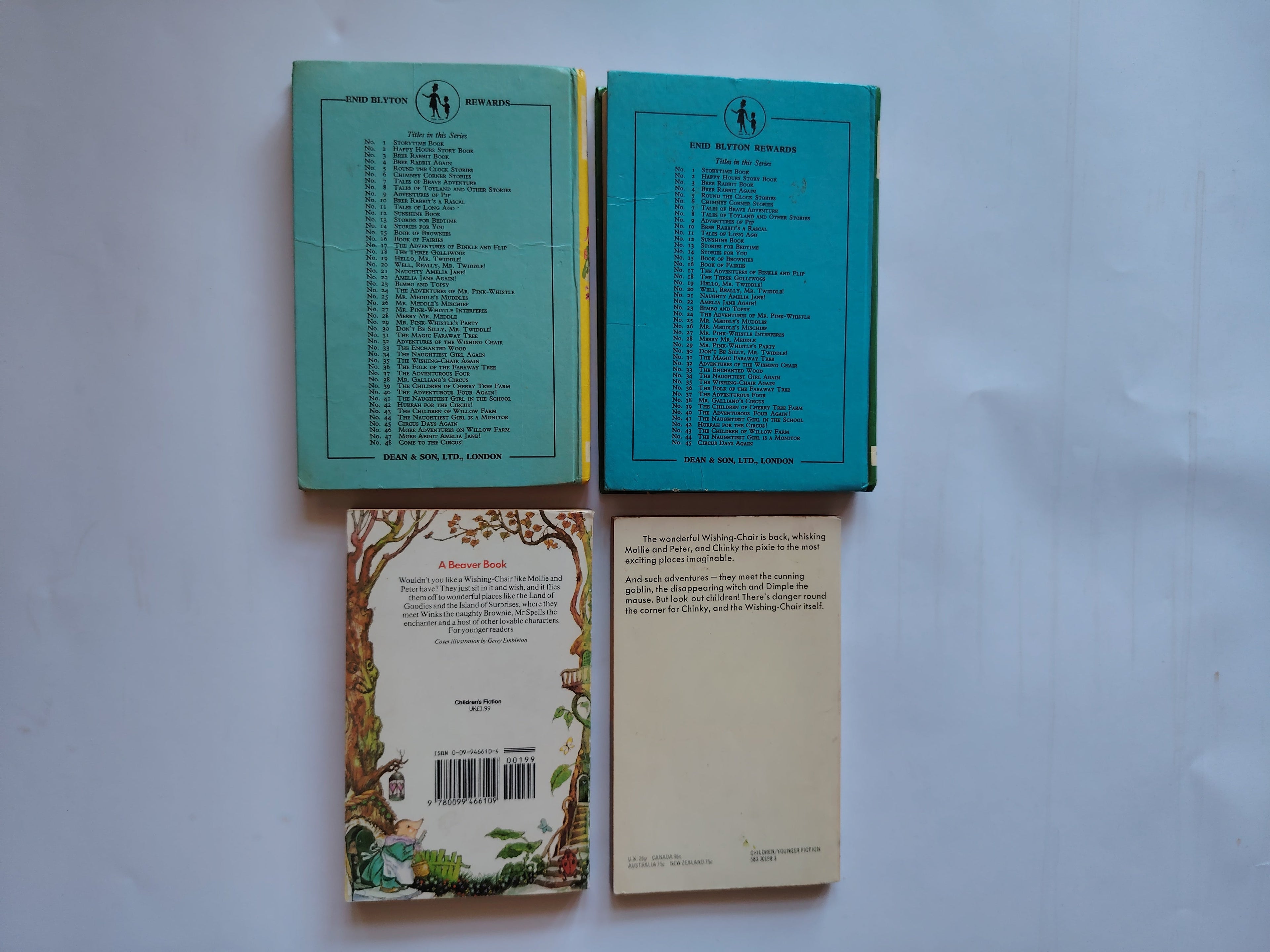 Enid Blyton The Enchanted Tree, The Magic Faraway Tree, The Wishing Chair Again, More Adventures of The Wishing Chair Mix of Hardback and Paperback Books